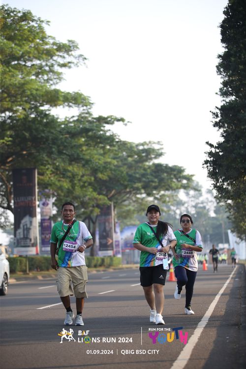 Race photo from BAF LIONS RUN 2024