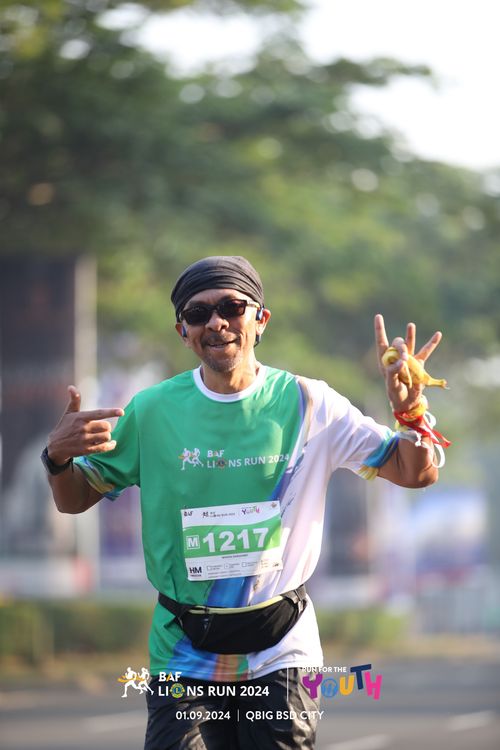 Race photo from BAF LIONS RUN 2024