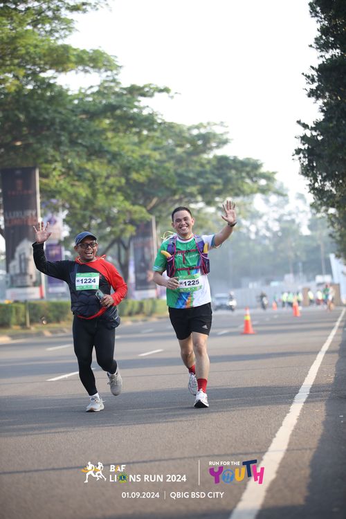 Race photo from BAF LIONS RUN 2024