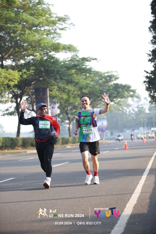 Race photo from BAF LIONS RUN 2024