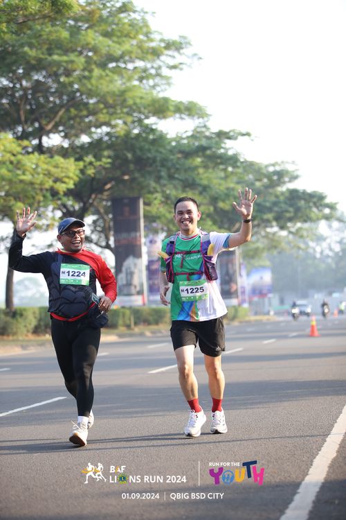 Race photo from BAF LIONS RUN 2024