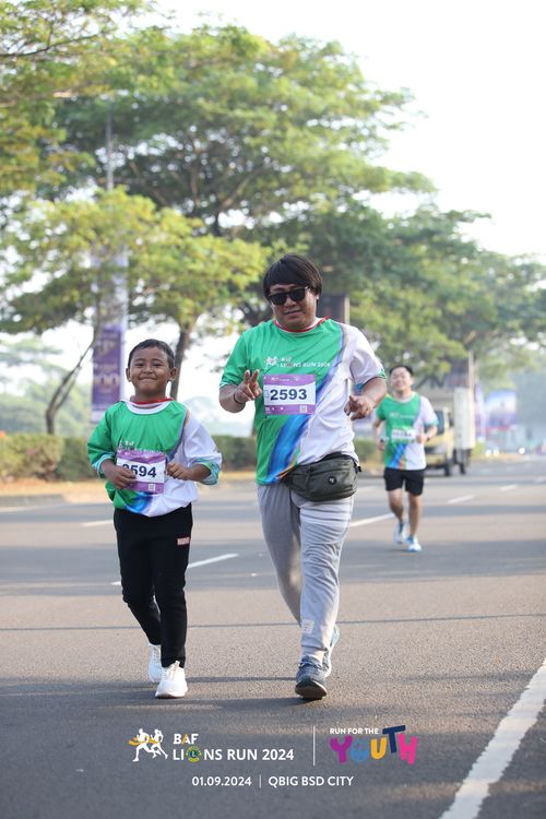 Race photo from BAF LIONS RUN 2024
