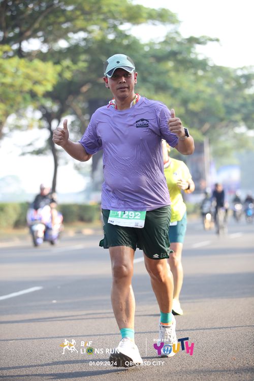 Race photo from BAF LIONS RUN 2024