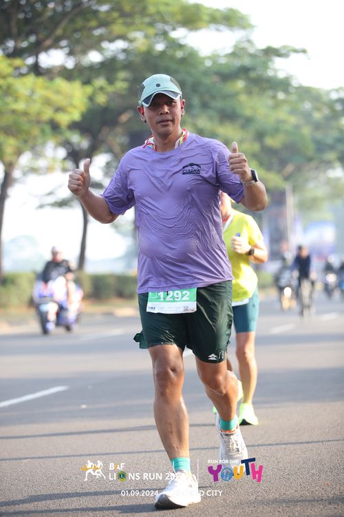 Race photo from BAF LIONS RUN 2024