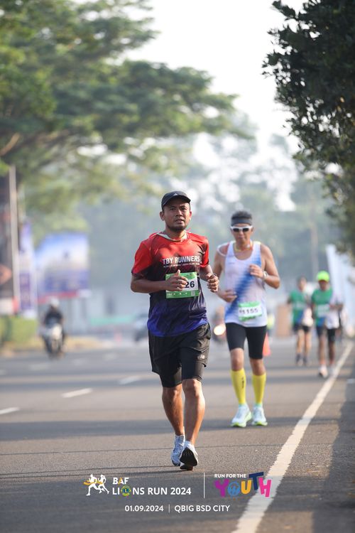 Race photo from BAF LIONS RUN 2024