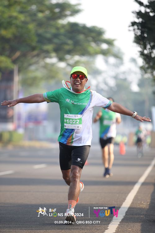 Race photo from BAF LIONS RUN 2024