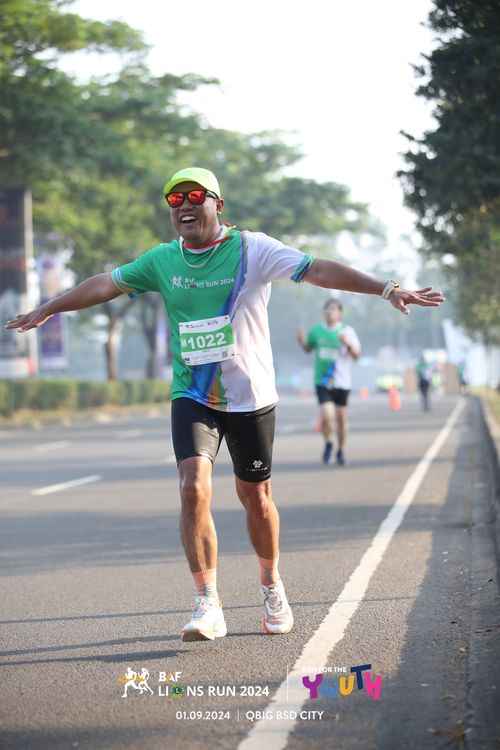 Race photo from BAF LIONS RUN 2024