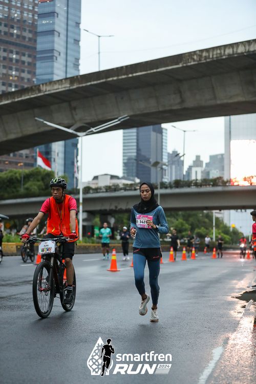 Race photo from Smartfren Run 2024