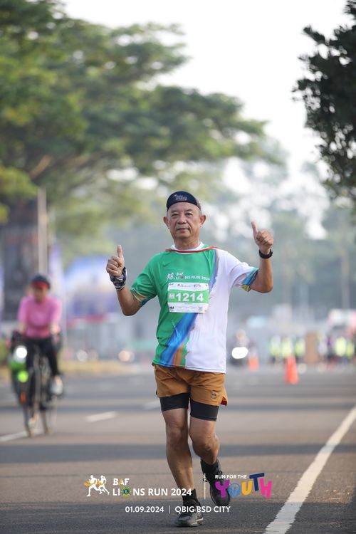 Race photo from BAF LIONS RUN 2024