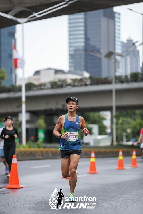 Race photo from Smartfren Run 2024