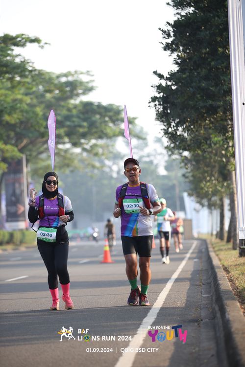 Race photo from BAF LIONS RUN 2024