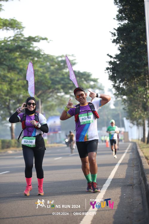 Race photo from BAF LIONS RUN 2024