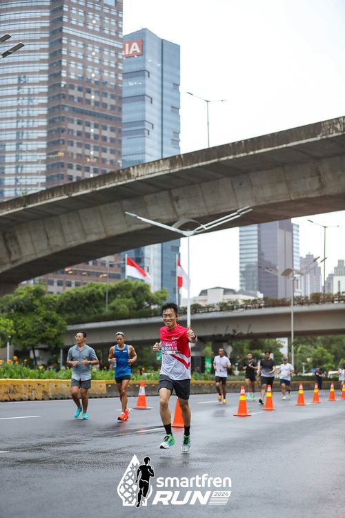 Race photo from Smartfren Run 2024
