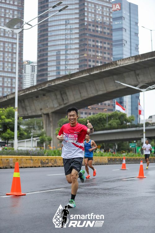 Race photo from Smartfren Run 2024