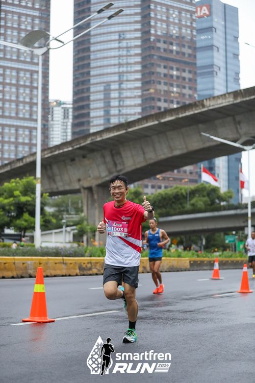Race photo from Smartfren Run 2024