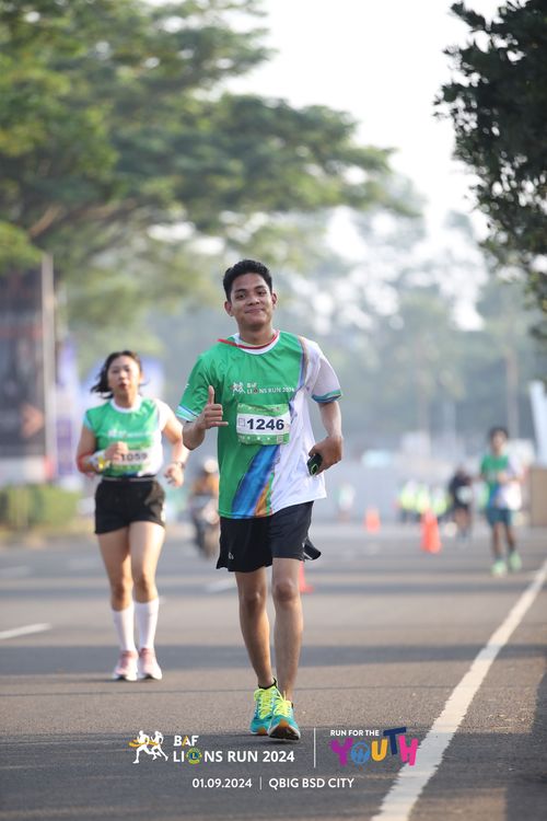 Race photo from BAF LIONS RUN 2024