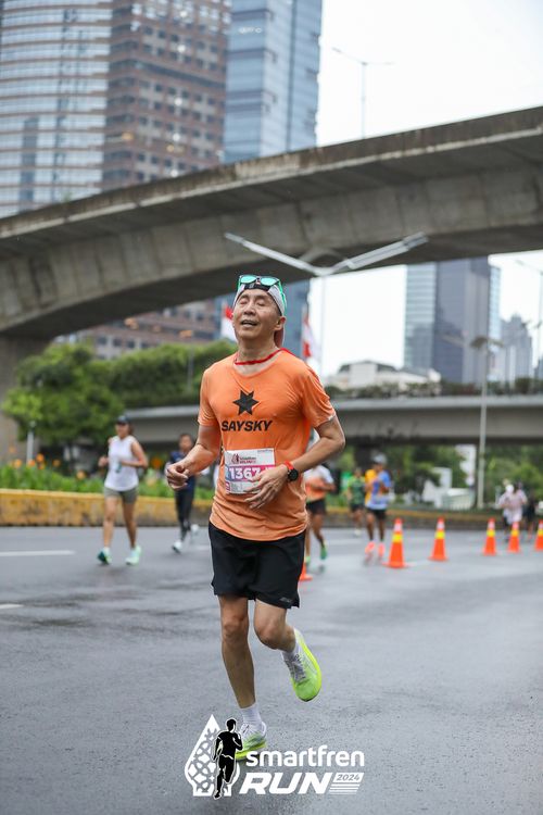 Race photo from Smartfren Run 2024