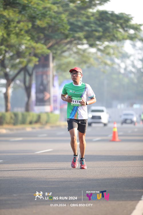Race photo from BAF LIONS RUN 2024