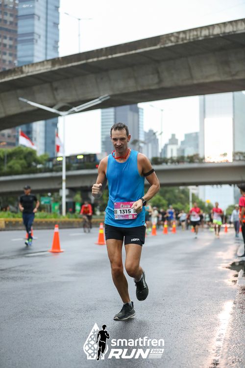 Race photo from Smartfren Run 2024