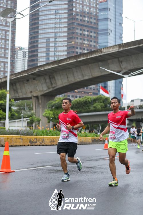 Race photo from Smartfren Run 2024