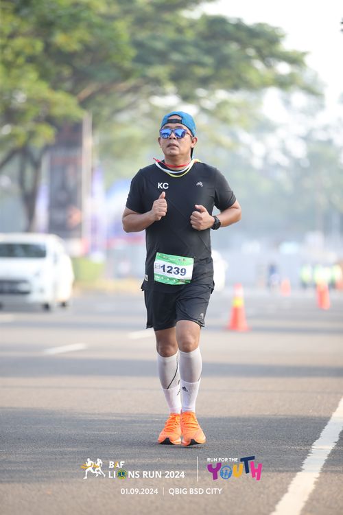 Race photo from BAF LIONS RUN 2024
