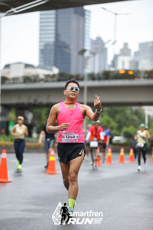 Race photo from Smartfren Run 2024