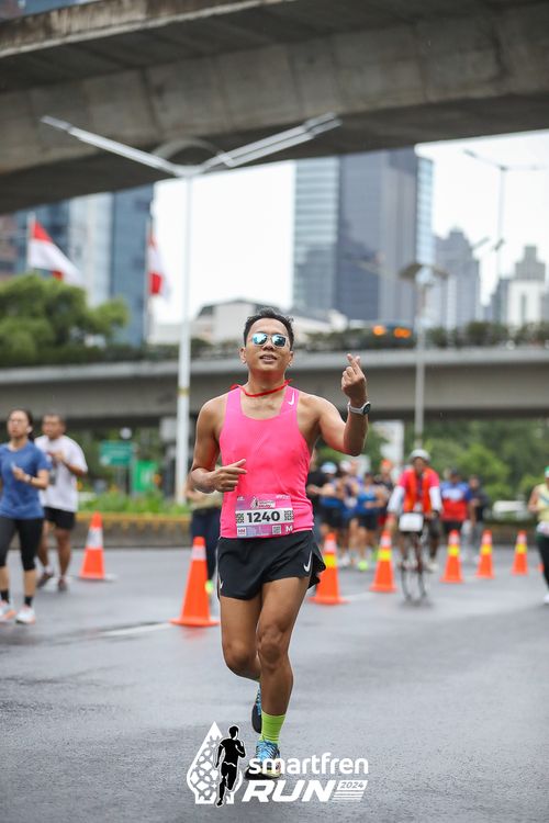 Race photo from Smartfren Run 2024