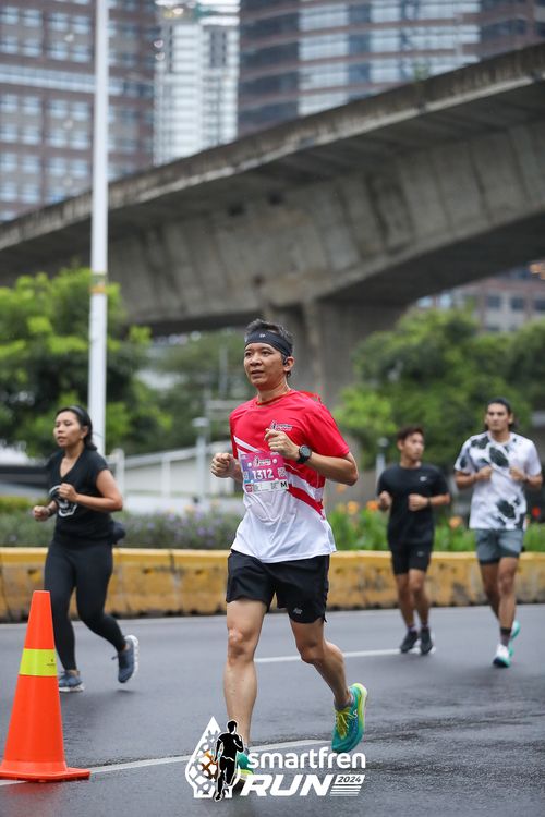 Race photo from Smartfren Run 2024
