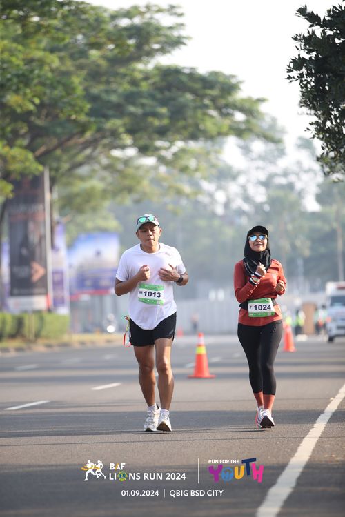 Race photo from BAF LIONS RUN 2024