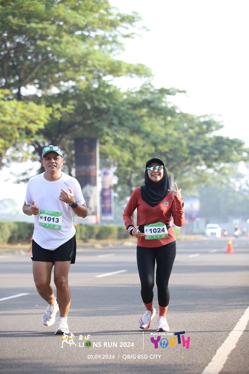 Race photo from BAF LIONS RUN 2024