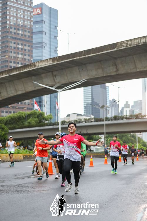 Race photo from Smartfren Run 2024