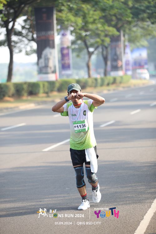 Race photo from BAF LIONS RUN 2024