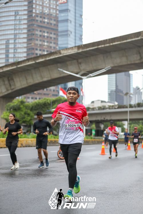 Race photo from Smartfren Run 2024