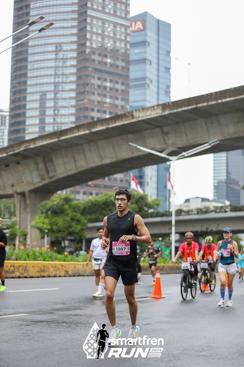 Race photo from Smartfren Run 2024