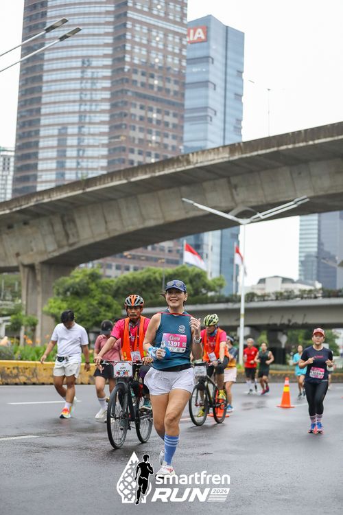 Race photo from Smartfren Run 2024