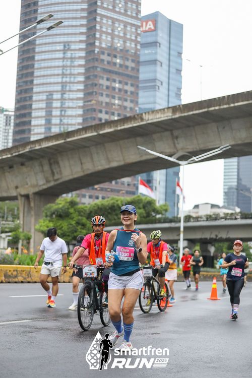 Race photo from Smartfren Run 2024