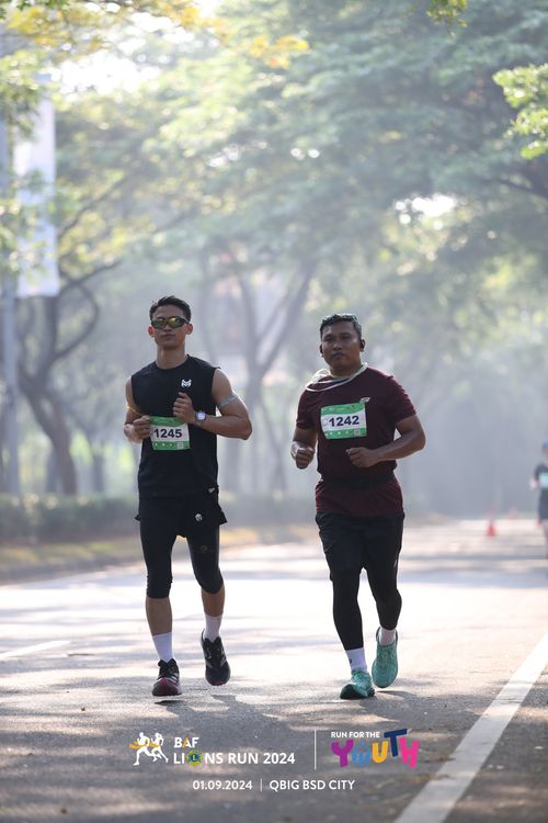 Race photo from BAF LIONS RUN 2024
