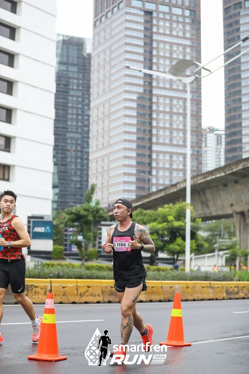 Race photo from Smartfren Run 2024