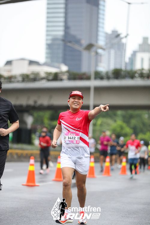 Race photo from Smartfren Run 2024