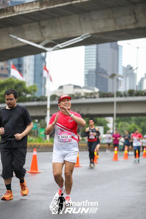 Race photo from Smartfren Run 2024