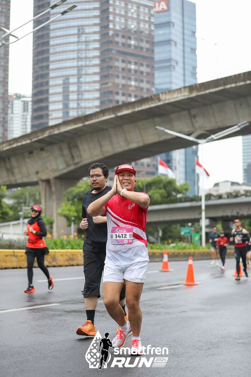 Race photo from Smartfren Run 2024