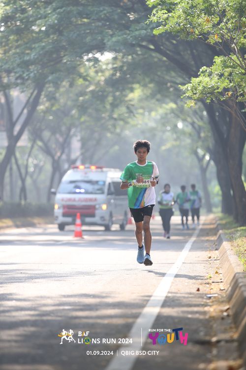 Race photo from BAF LIONS RUN 2024
