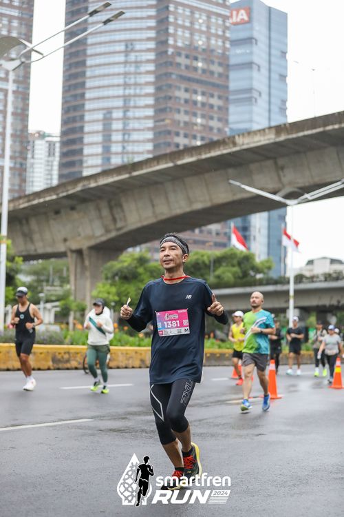 Race photo from Smartfren Run 2024