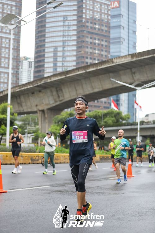 Race photo from Smartfren Run 2024