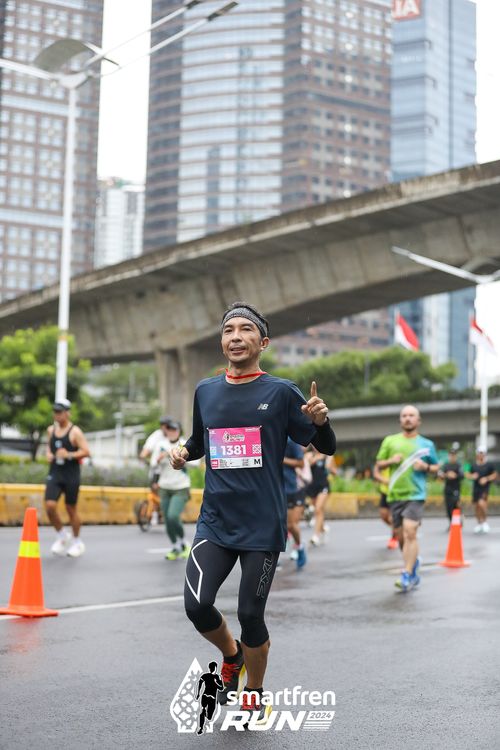 Race photo from Smartfren Run 2024