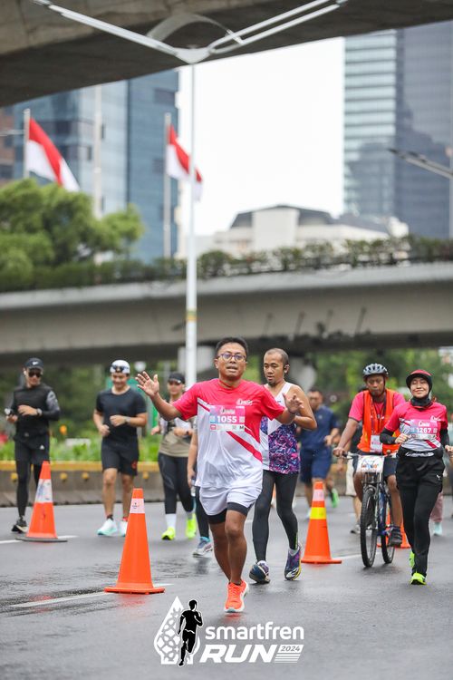 Race photo from Smartfren Run 2024