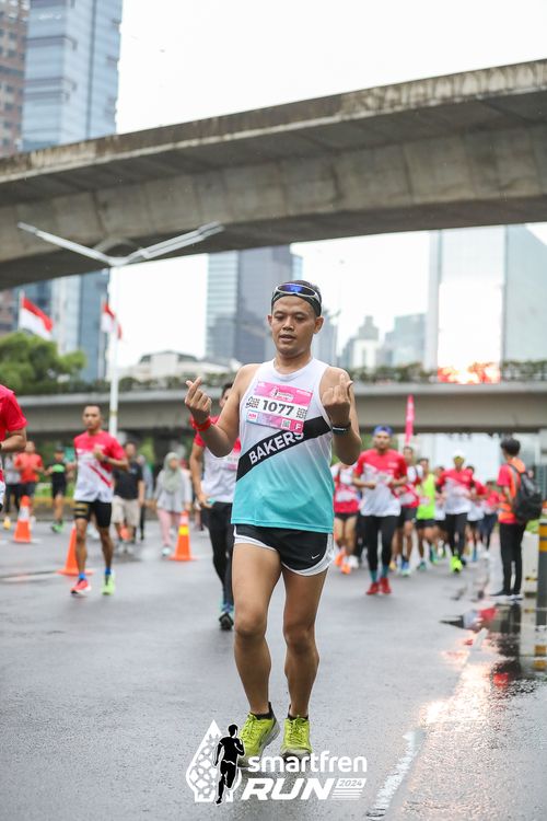 Race photo from Smartfren Run 2024