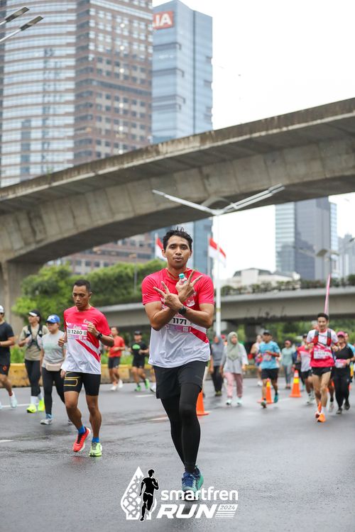 Race photo from Smartfren Run 2024