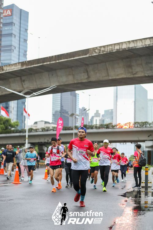 Race photo from Smartfren Run 2024