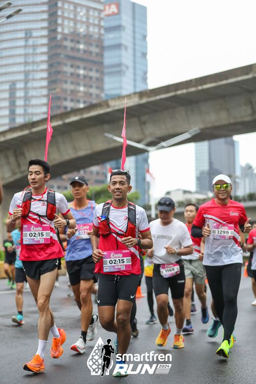 Race photo from Smartfren Run 2024